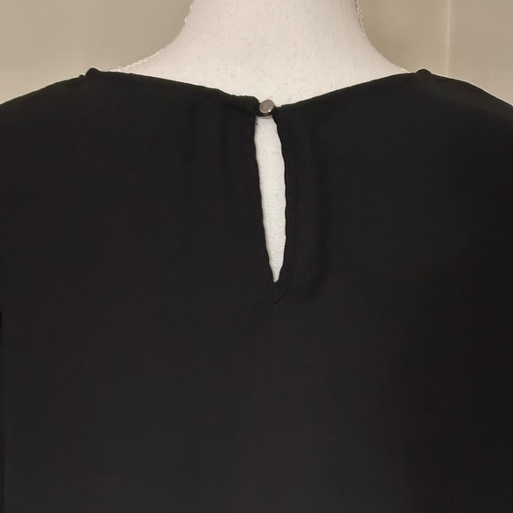 Ava & Viv Black Blouse With Lace Sleeve Detail - Picture 7 of 9